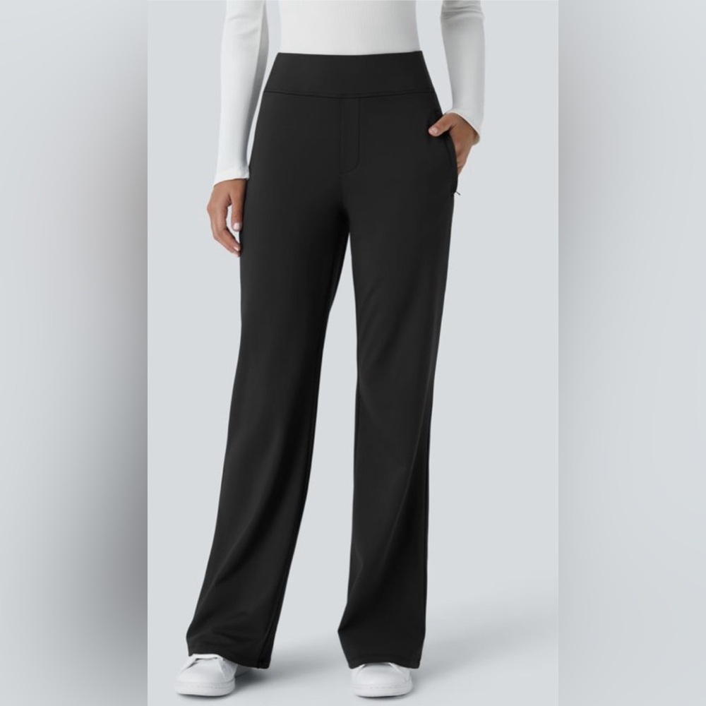 Halara Flex™ DayStretch Mid Rise Side Zipper
Pocket Work Flare Pants